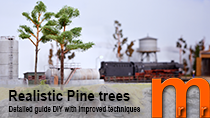 How-to model realistic Pine trees using steel wire trunk and coffie grounds