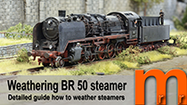 Weathering an German steamer Baurate 50